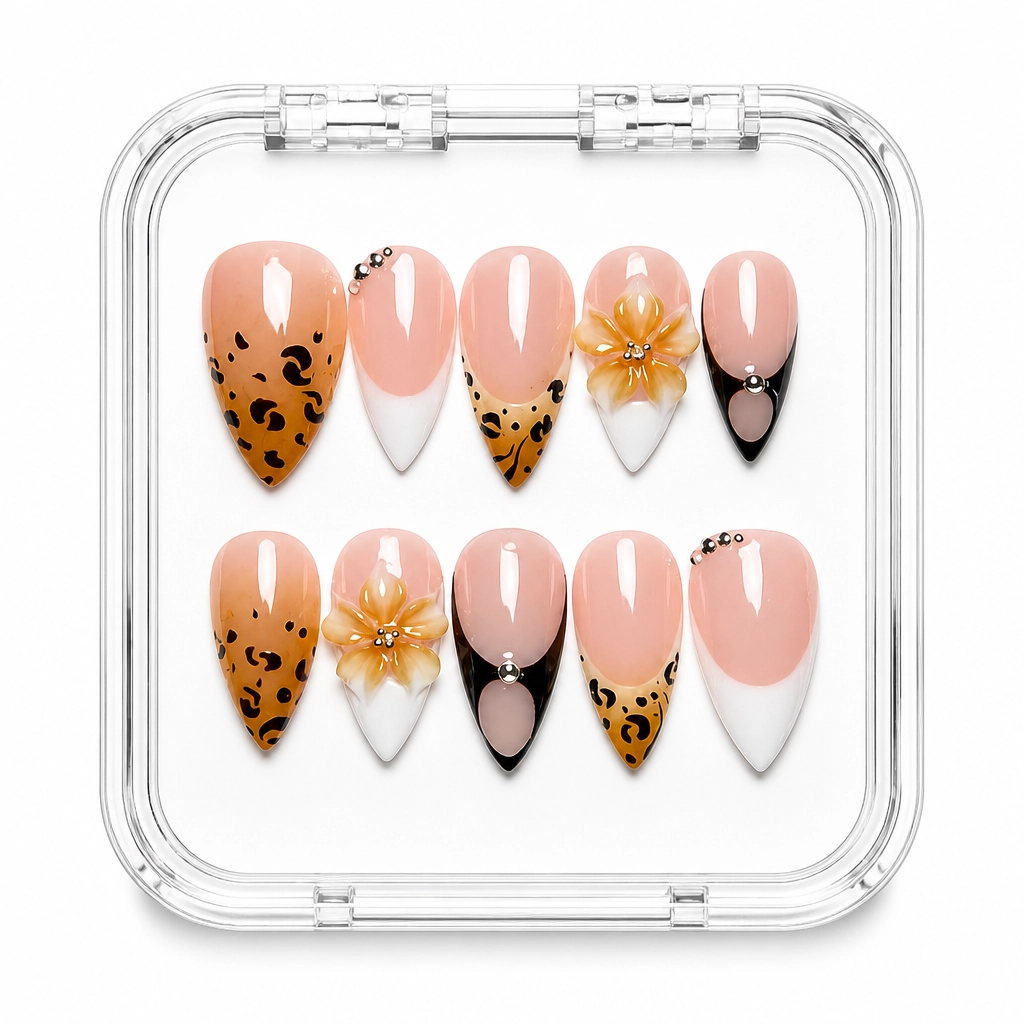 Press-on Nails Wholesale $7.90 Leopard Luxe by Yabe Vietnam