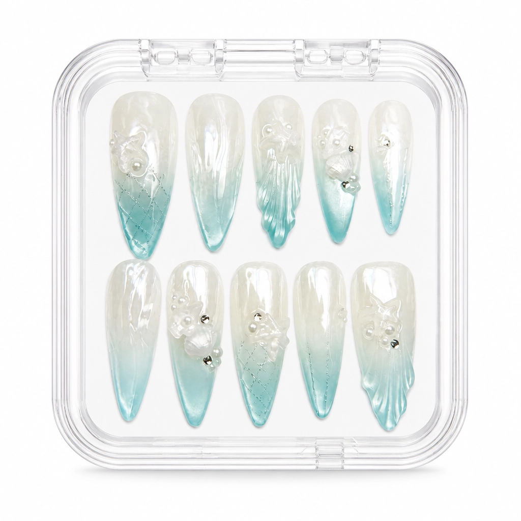 Press-on Nails Wholesale $7.90 Crystalline Ethereal by Yabe Vietnam