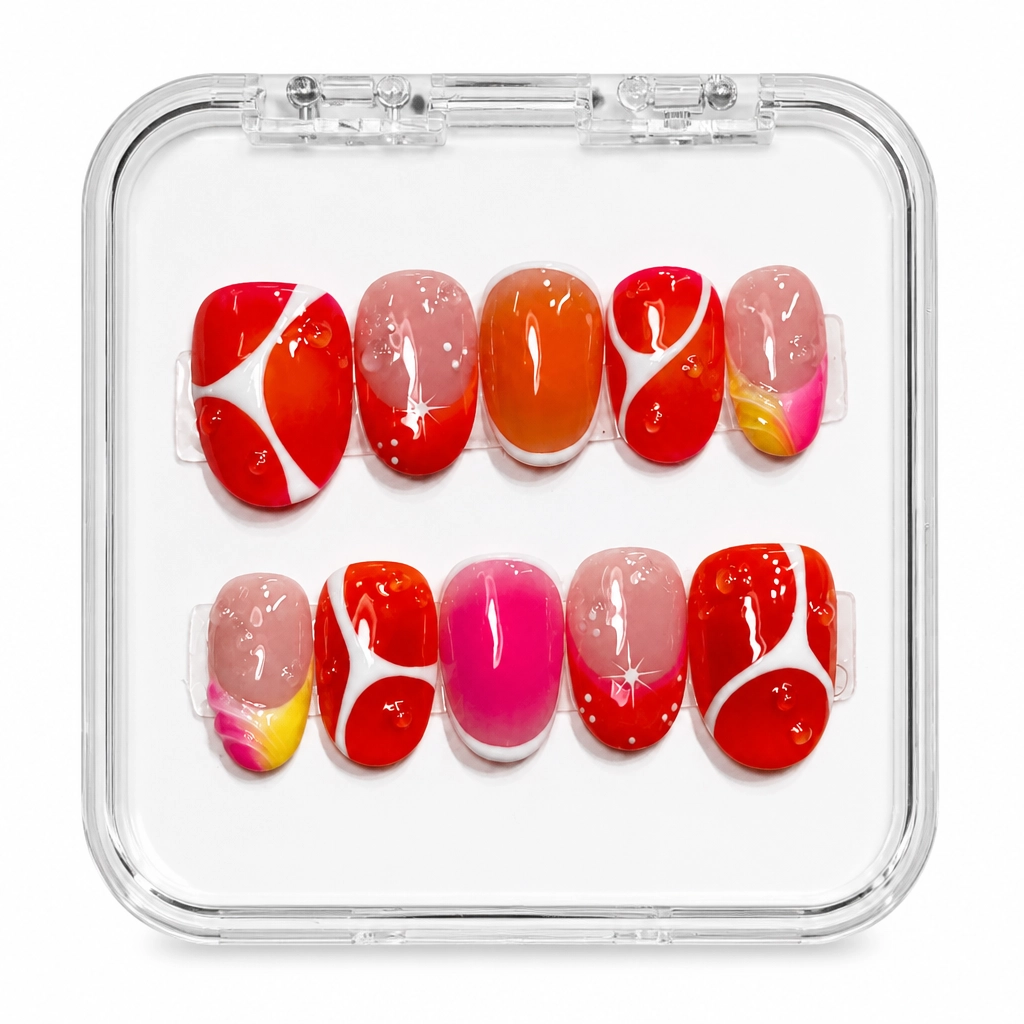 Press-on Nails Wholesale $7.90 Crimson Dreams by Yabe Vietnam