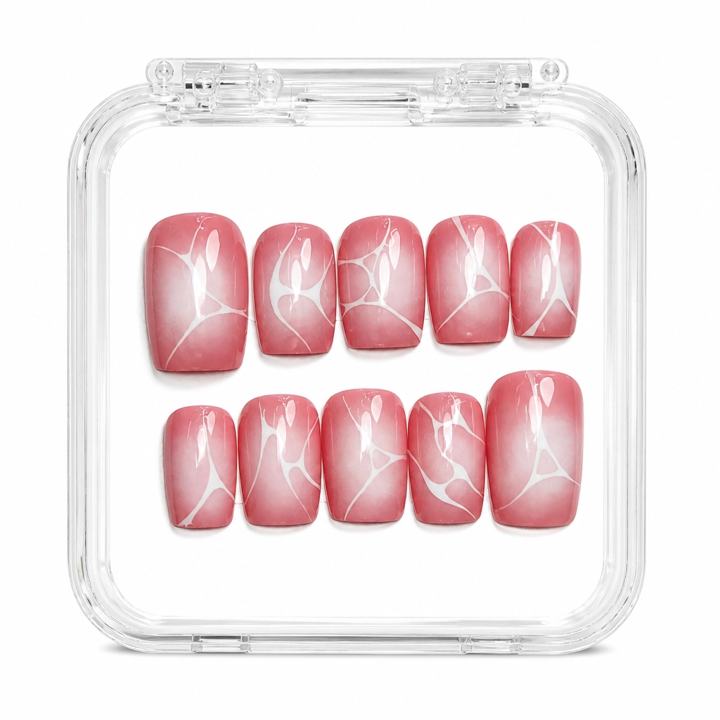 Press-on Nails Wholesale $7.90 Blush Marble by Yabe Vietnam