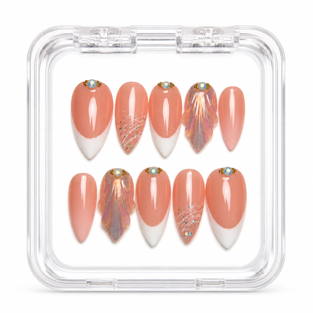Press-on Nails Wholesale $7.90 Copper Elegance by Yabe Vietnam