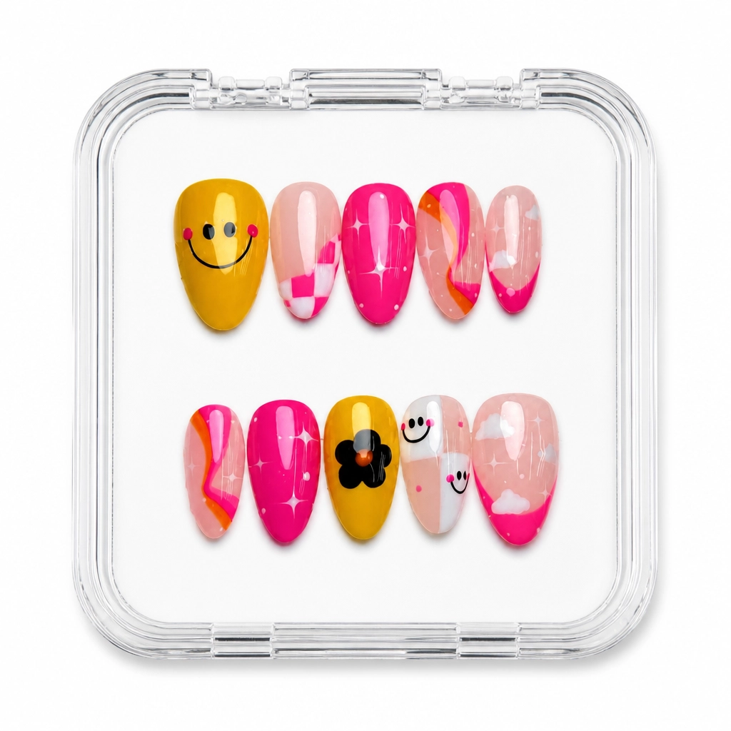 Press-on Nails Wholesale $7.90 Smiley Gradient Luxe by Yabe Vietnam