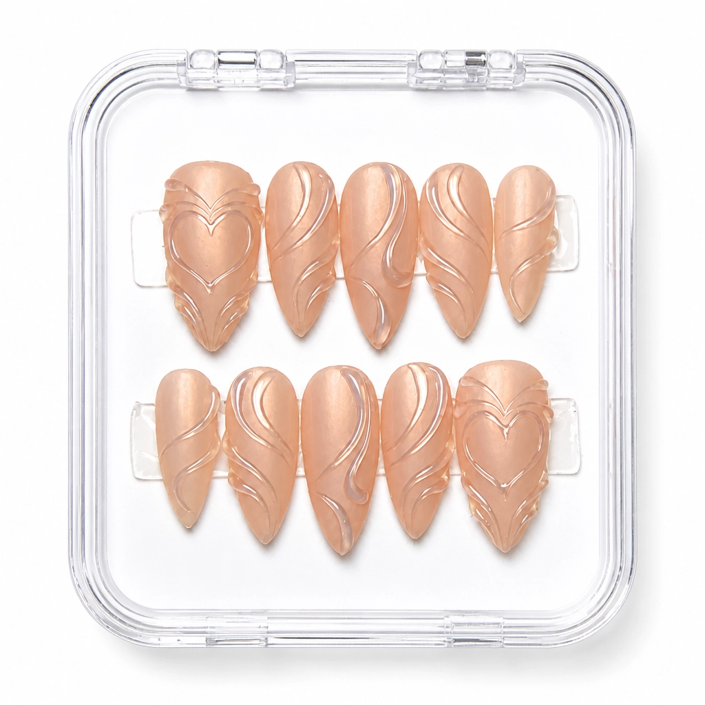 Press-on Nails Wholesale $7.90 Nude Elegance by Yabe Vietnam
