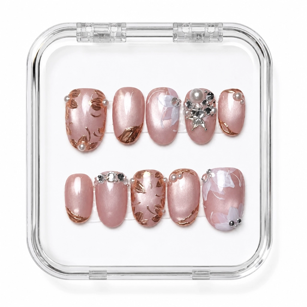 Press-on Nails Wholesale $7.90 Rose Quartz Luxe by Yabe Vietnam