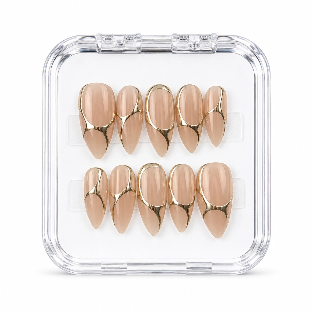 Press-on Nails Wholesale $7.90 Champagne Elegance by Yabe Vietnam
