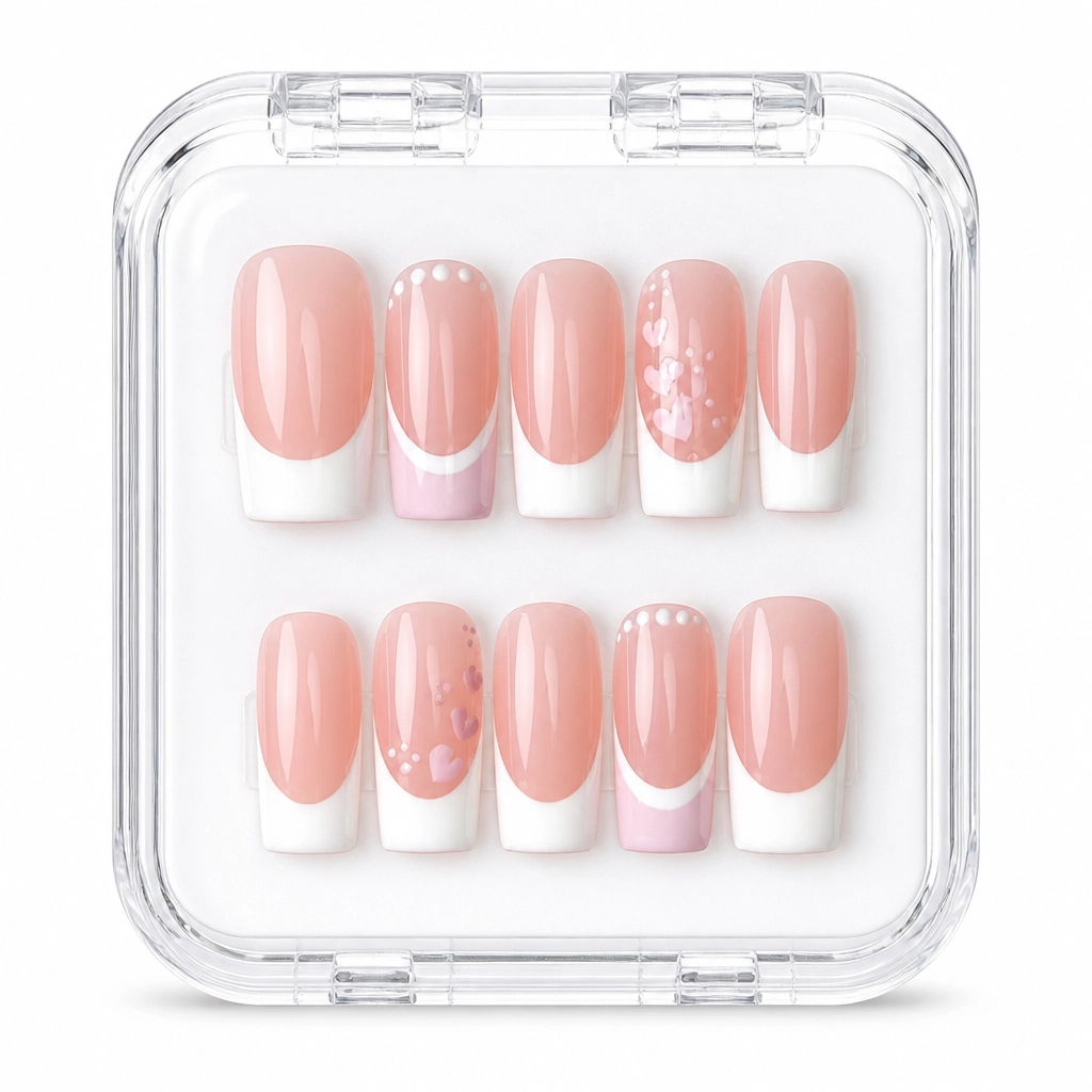 Press-on Nails Wholesale $7.90 Blush Elegance by Yabe Vietnam
