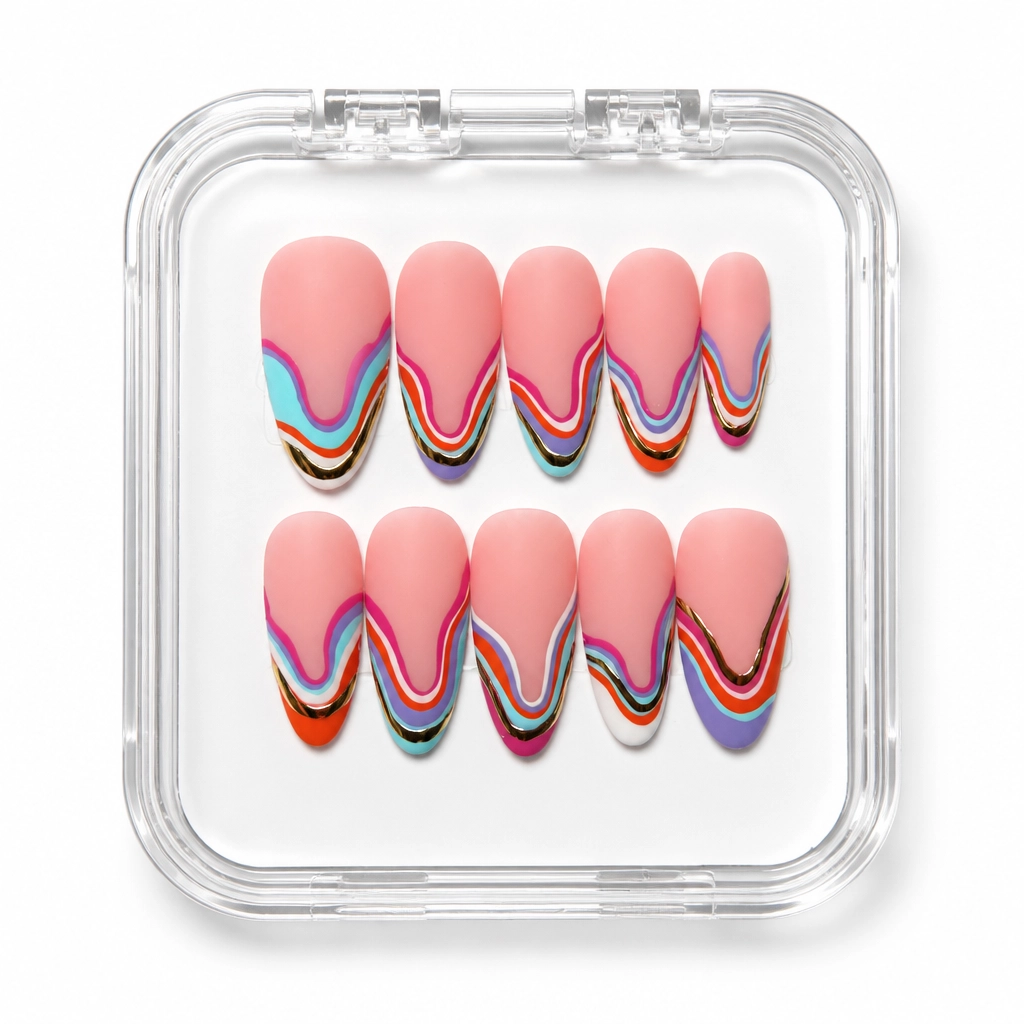 Press-on Nails Wholesale $7.90 Ocean Wave by Yabe Vietnam