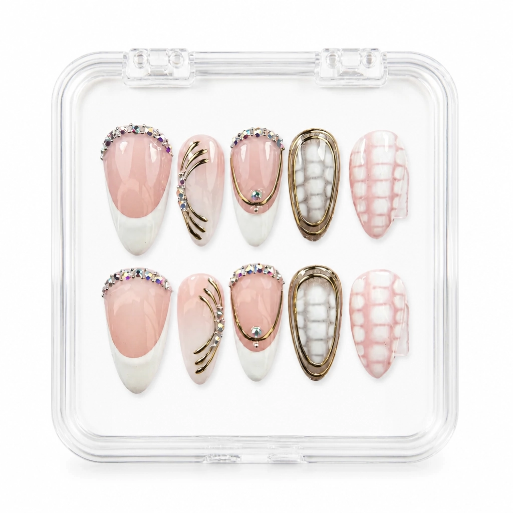 Press-on Nails Wholesale $7.90 Pearl Elegance by Yabe Vietnam