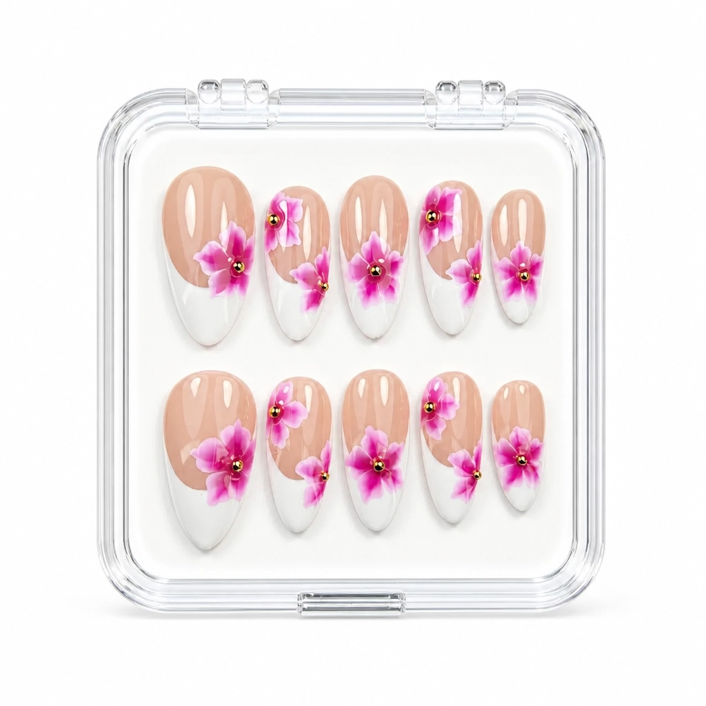 Press-on Nails Wholesale $7.90 Orchid Bloom by Yabe Vietnam
