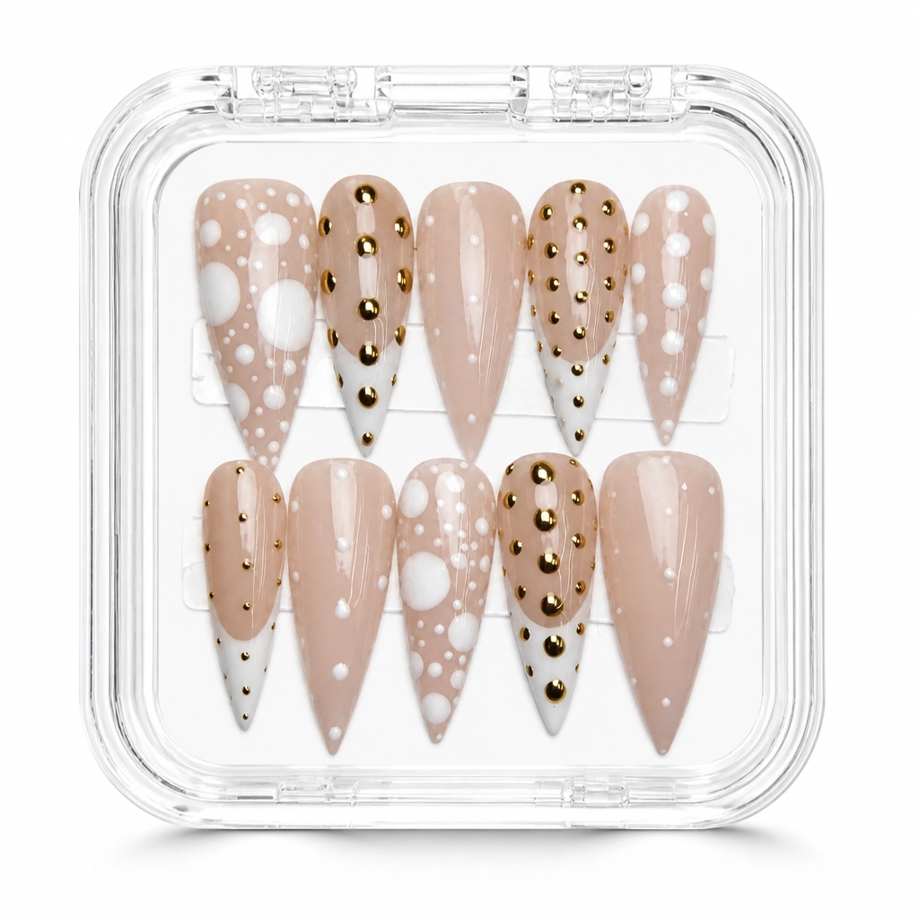 Press-on Nails Wholesale $7.90 Polka Luxe by Yabe Vietnam