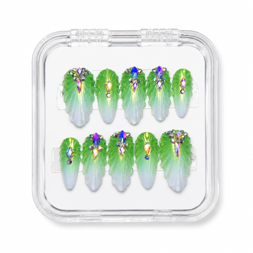 Press-on Nails Wholesale $7.90 Garden Enchantment by Yabe Vietnam