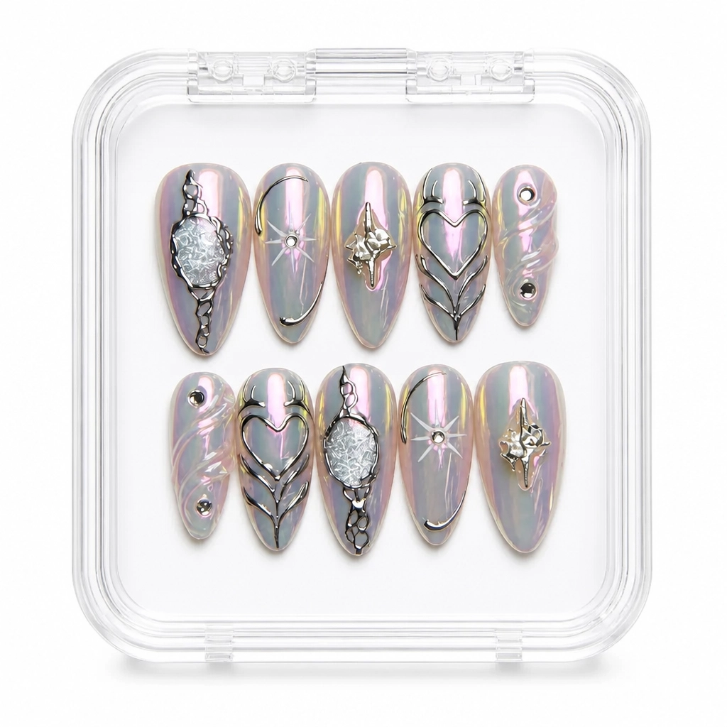 Press-on Nails Wholesale $7.90 Celestial Glamour by Yabe Vietnam