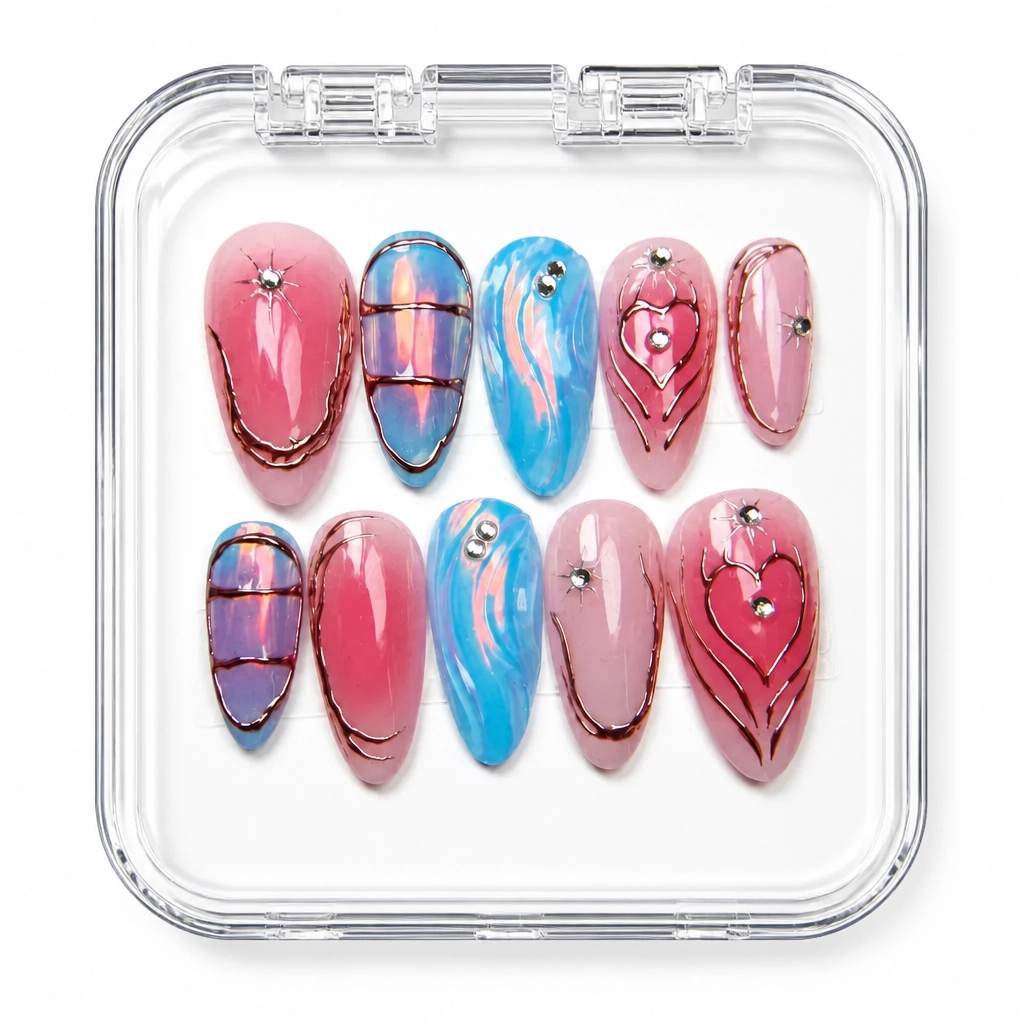 Press-on Nails Wholesale $7.90 Celestial Romance by Yabe Vietnam