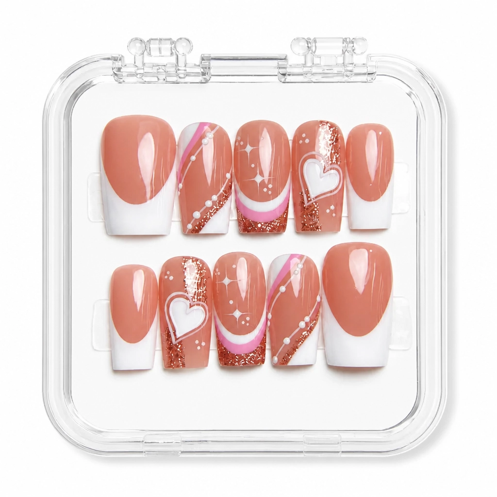 Press-on Nails Wholesale $7.90 Cupid's Blush by Yabe Vietnam