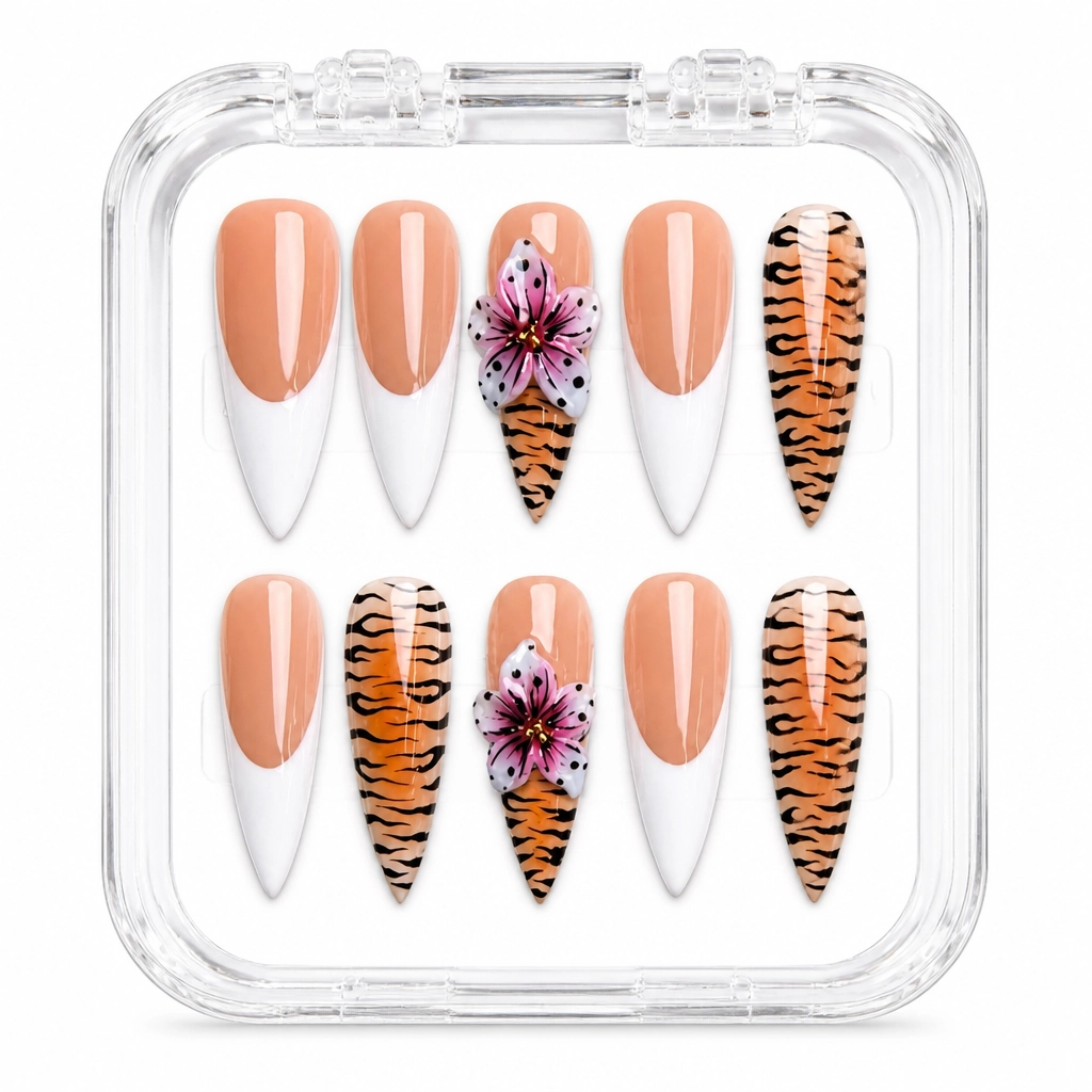 Press-on Nails Wholesale $7.90 Wildflower Tiger by Yabe Vietnam