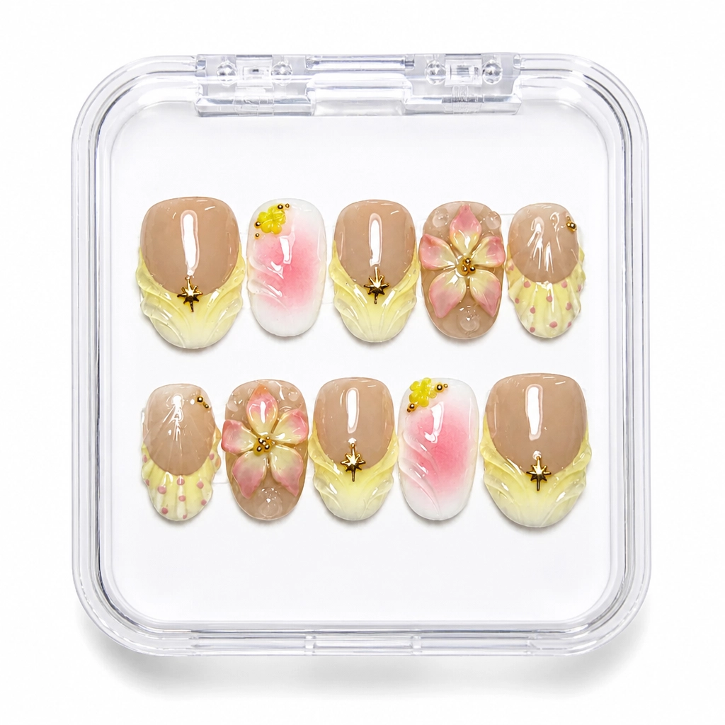 Press-on Nails Wholesale $7.90 Botanical Luxe by Yabe Vietnam