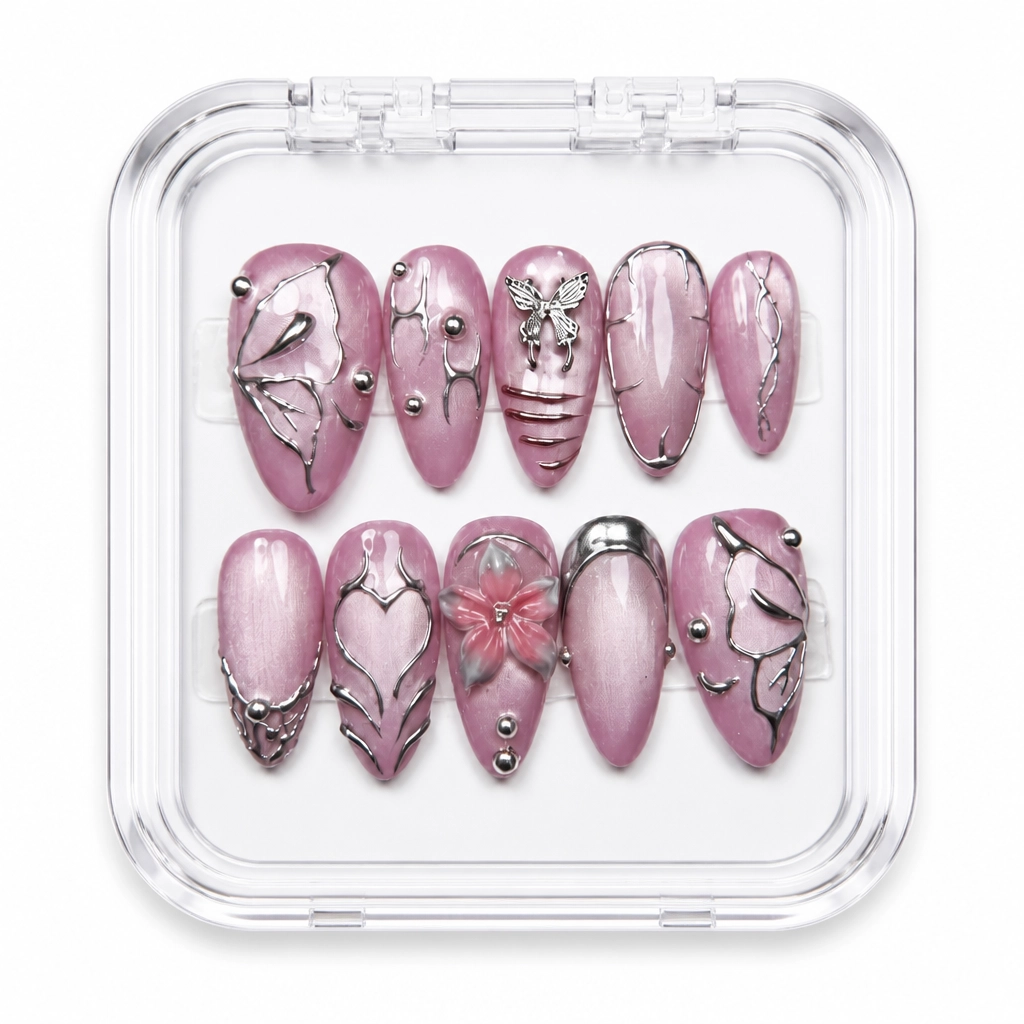 Press-on Nails Wholesale $7.90 Velour Elegance by Yabe Vietnam
