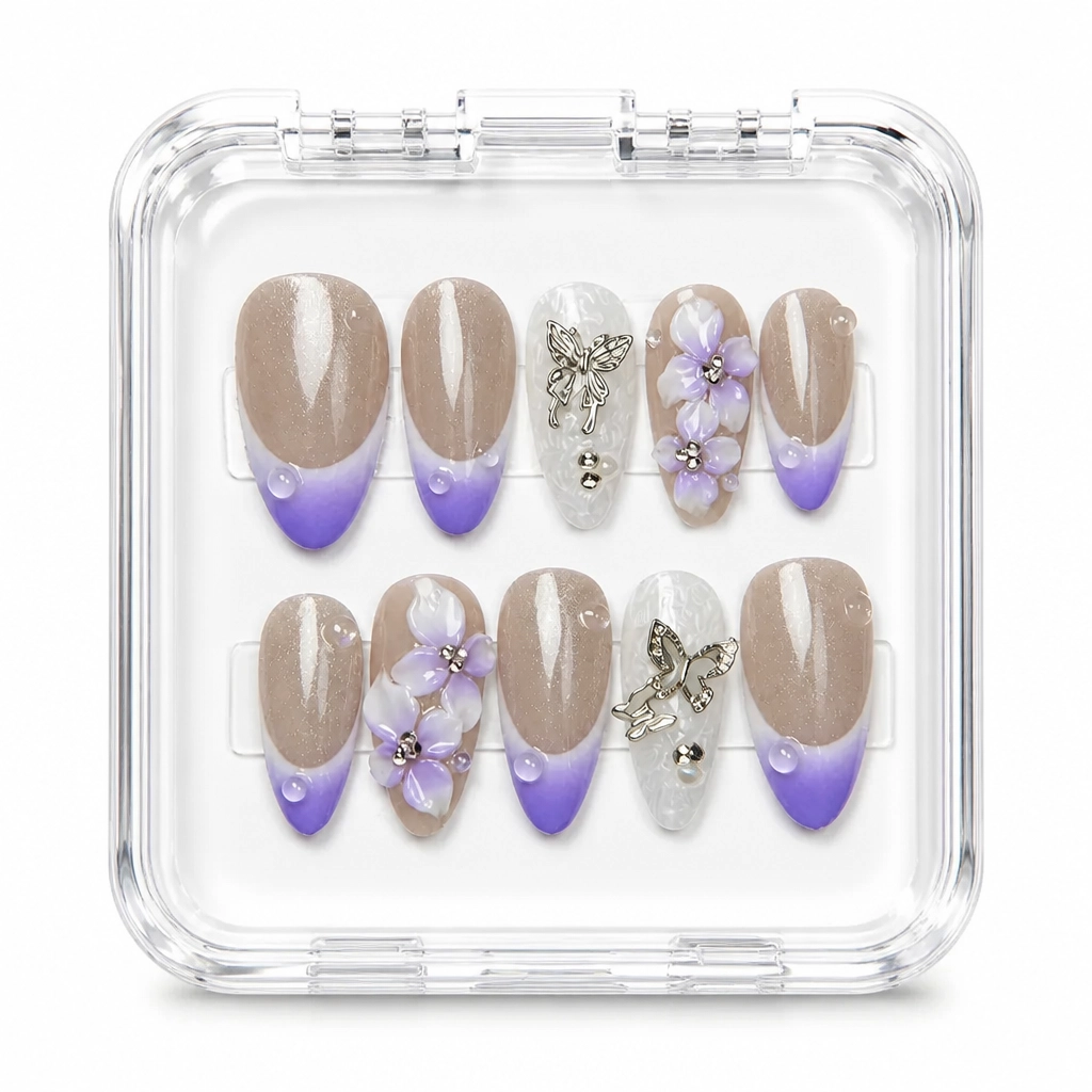Press-on Nails Wholesale $7.90 Lavender Luxe by Yabe Vietnam
