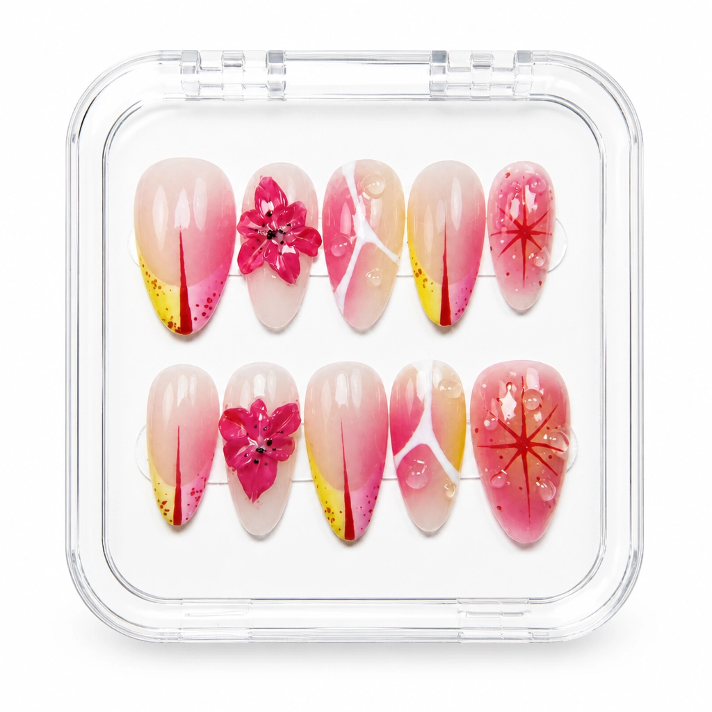 Press-on Nails Wholesale $7.90 Nude Botanical Blush by Yabe Vietnam