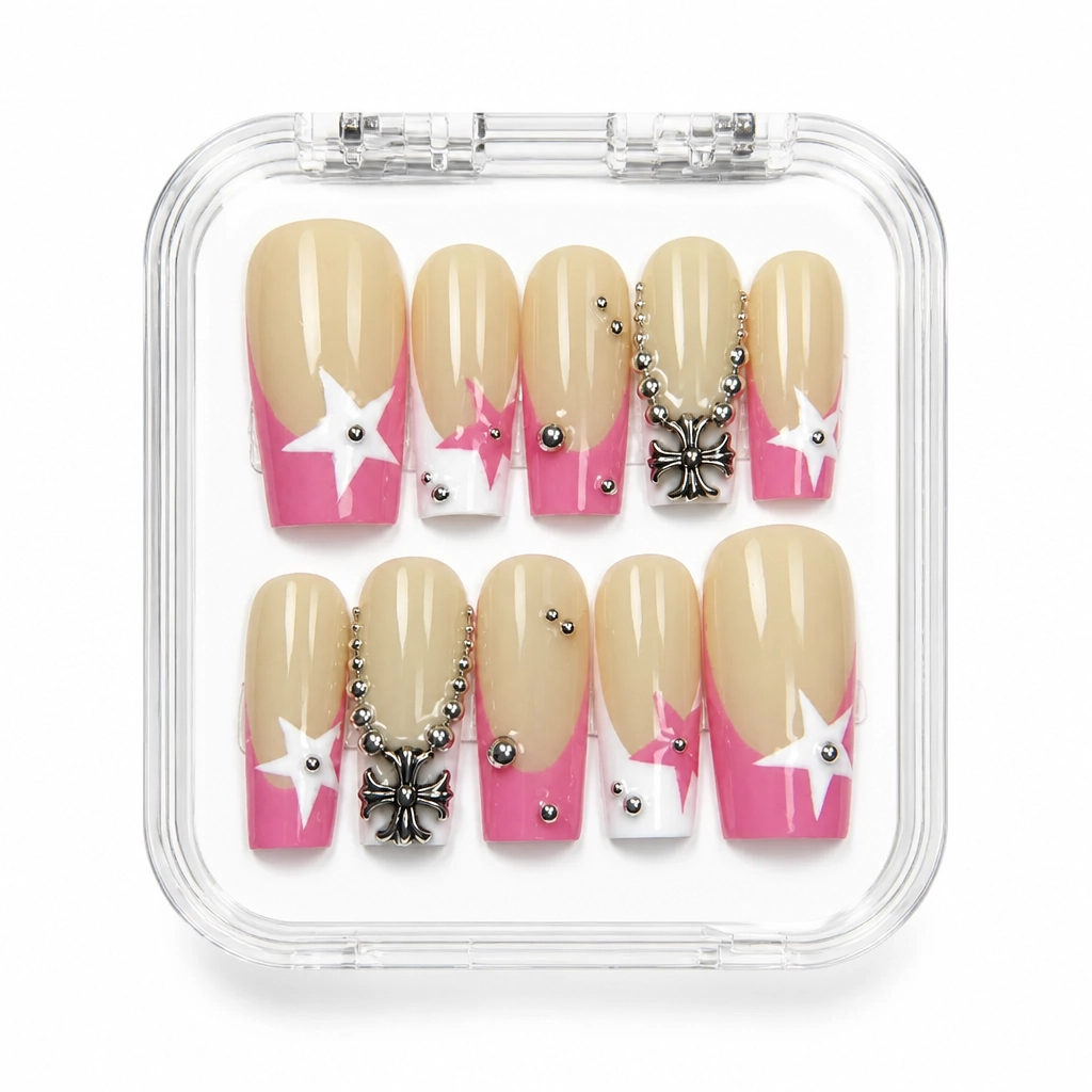 Press-on Nails Wholesale $7.90 Luxe Pink Gradient by Yabe Vietnam