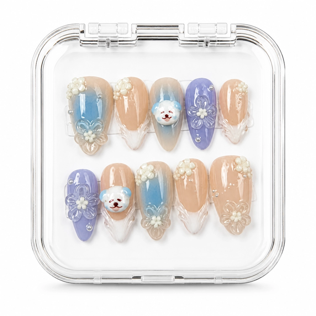 Press-on Nails Wholesale $7.90 Celestial Marble by Yabe Vietnam