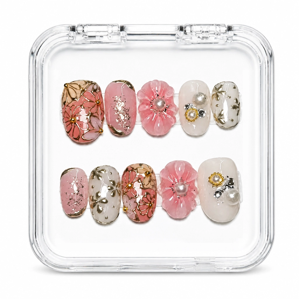 Press-on Nails Wholesale $7.90 Floral Luxe by Yabe Vietnam
