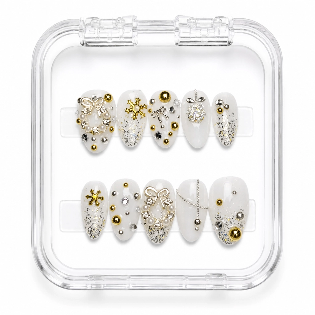Press-on Nails Wholesale $7.90 Crystalline Elegance by Yabe Vietnam
