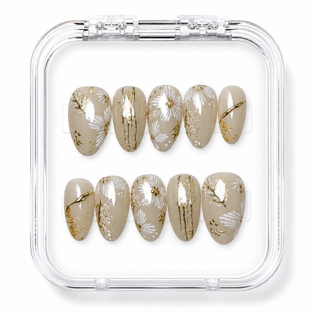 Press-on Nails Wholesale $7.90 Champagne Luxe by Yabe Vietnam