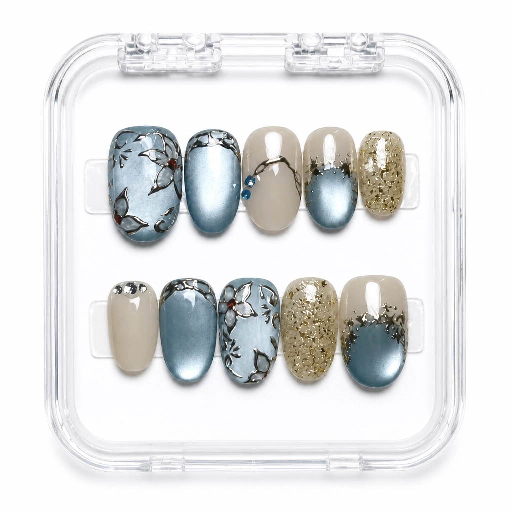 Press-on Nails Wholesale $7.90 Marble Luxe by Yabe Vietnam