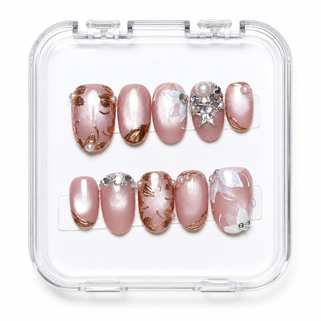 Press-on Nails Wholesale $7.90 Rosewood Luxe by Yabe Vietnam