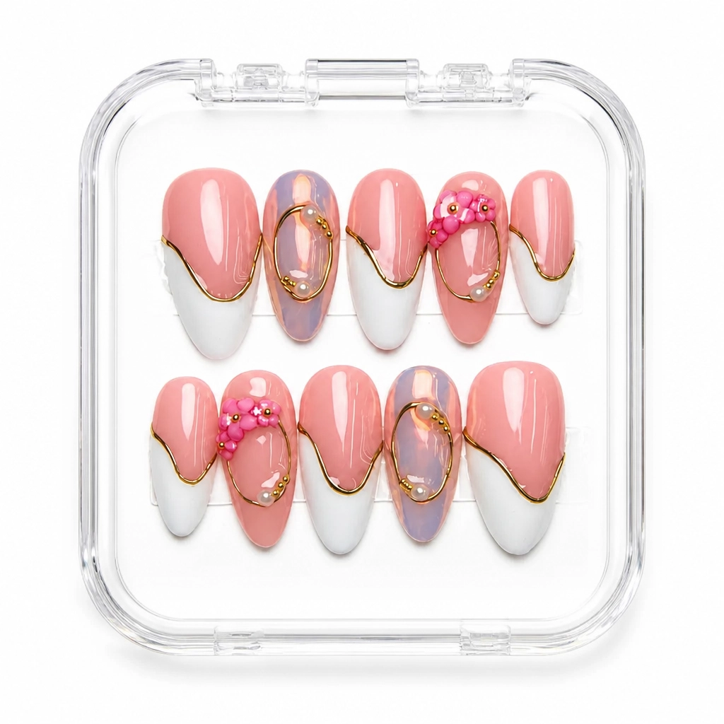 Press-on Nails Wholesale $7.90 Blush Ombre Elegance by Yabe Vietnam