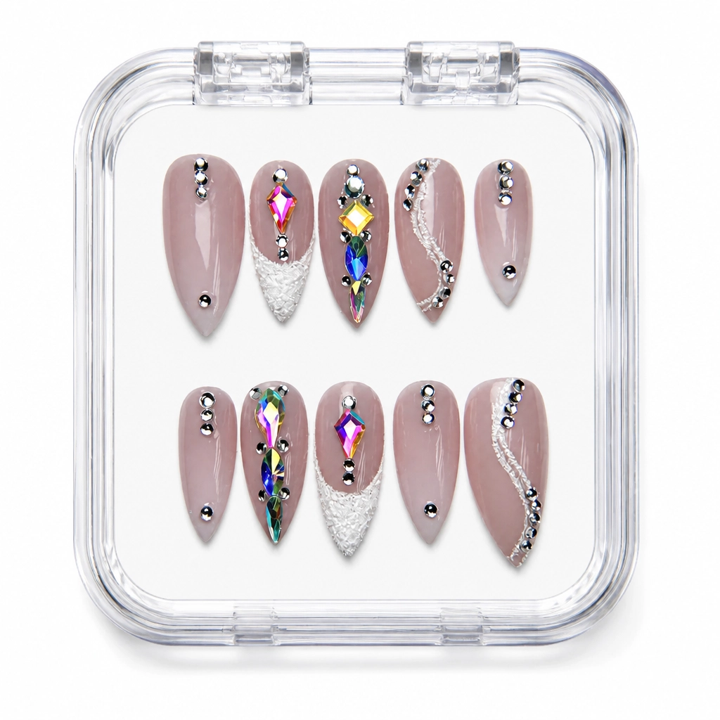 Press-on Nails Wholesale $7.90 Luxe Prism Stiletto by Yabe Vietnam