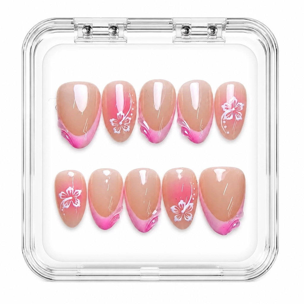 Press-on Nails Wholesale $7.90 Blossom Ombre by Yabe Vietnam