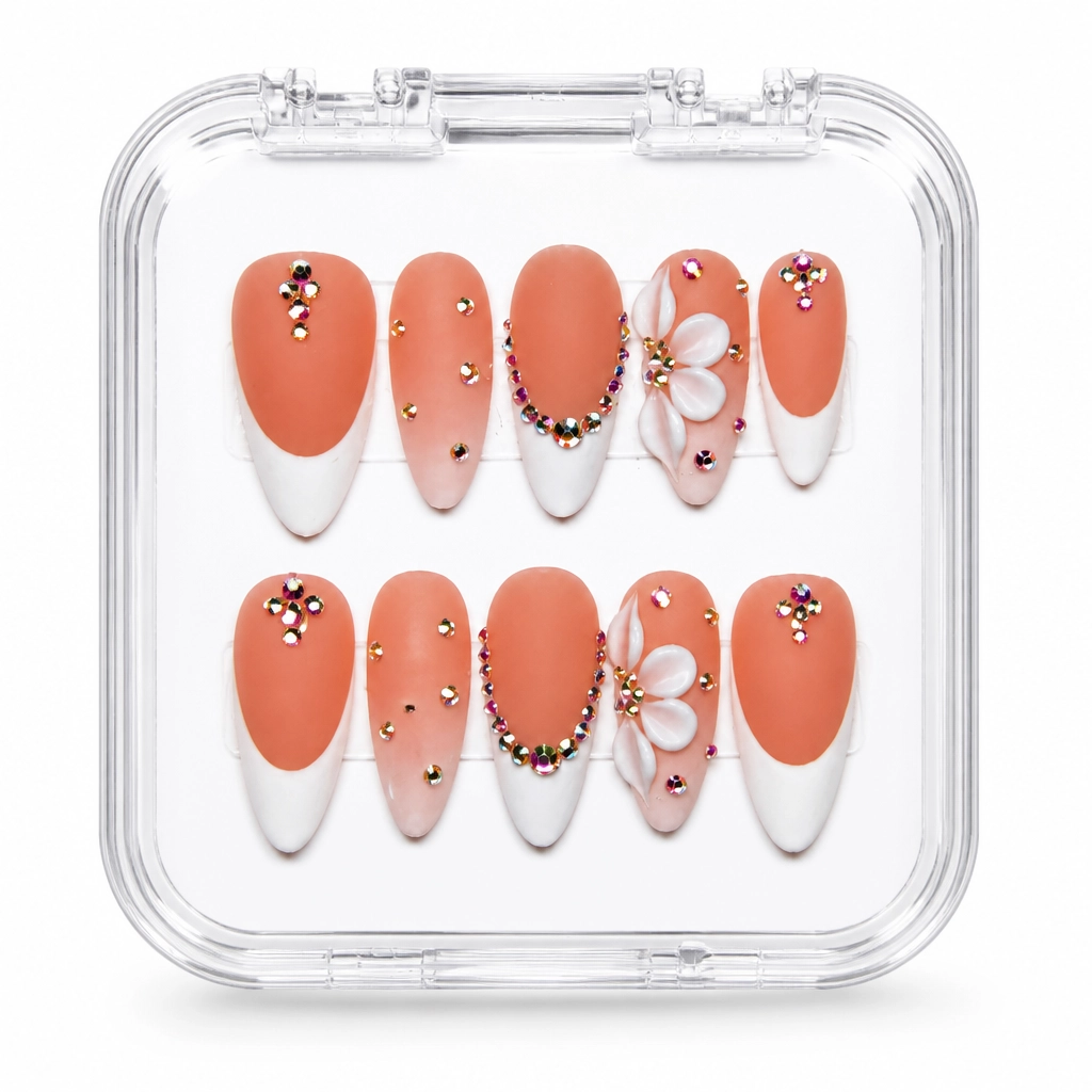 Press-on Nails Wholesale $7.90 Blush Glamour by Yabe Vietnam