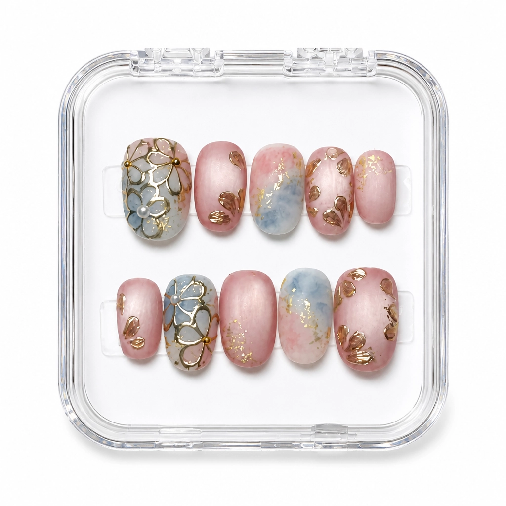 Press-on Nails Wholesale $7.90 Mermaid Blush by Yabe Vietnam