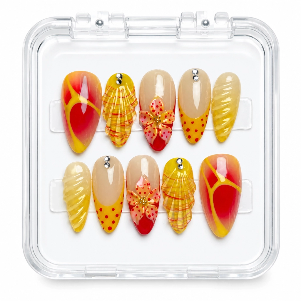 Press-on Nails Wholesale $7.90 Sunset Chic by Yabe Vietnam