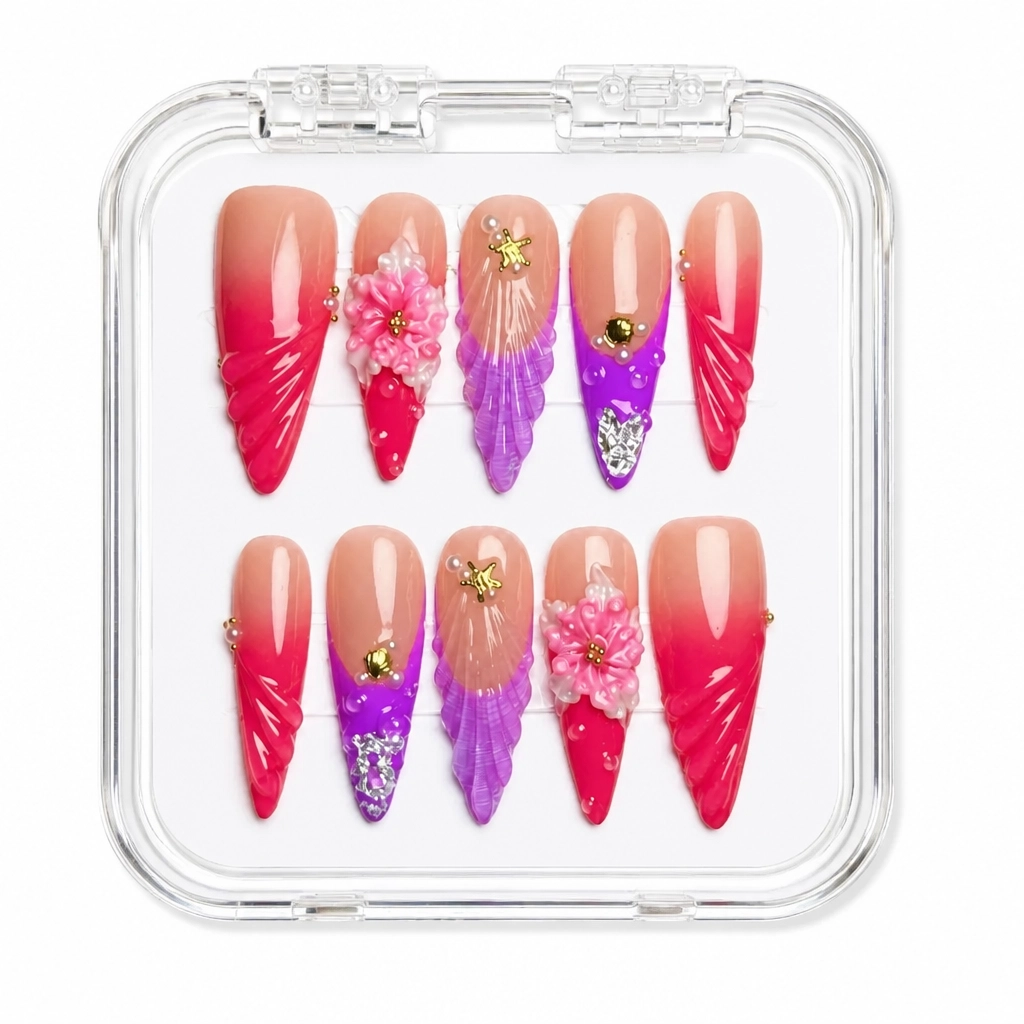 Press-on Nails Wholesale $7.90 Nude Bloom Luxe by Yabe Vietnam