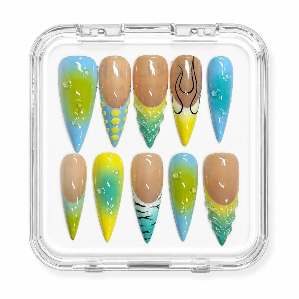 Press-on Nails Wholesale $7.90 Tropical Chic by Yabe Vietnam