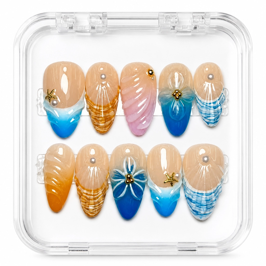 Press-on Nails Wholesale $7.90 Nude Shell Luxe by Yabe Vietnam
