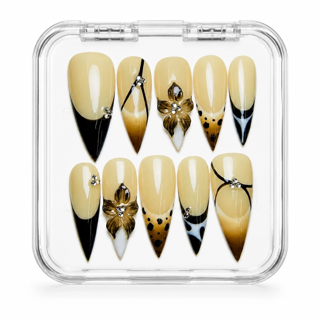 Press-on Nails Wholesale $7.90 Champagne Luxe by Yabe Vietnam