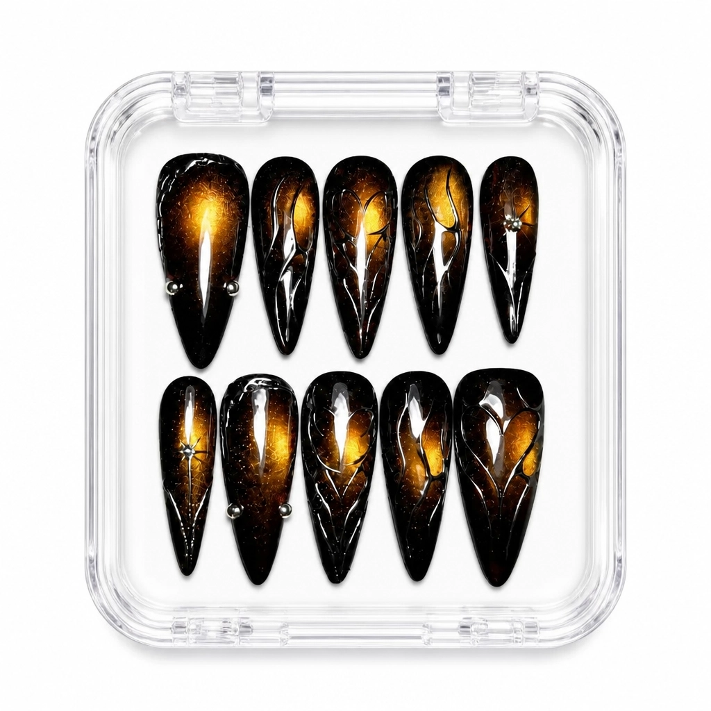 Press-on Nails Wholesale $7.90 Midnight Aurora by Yabe Vietnam