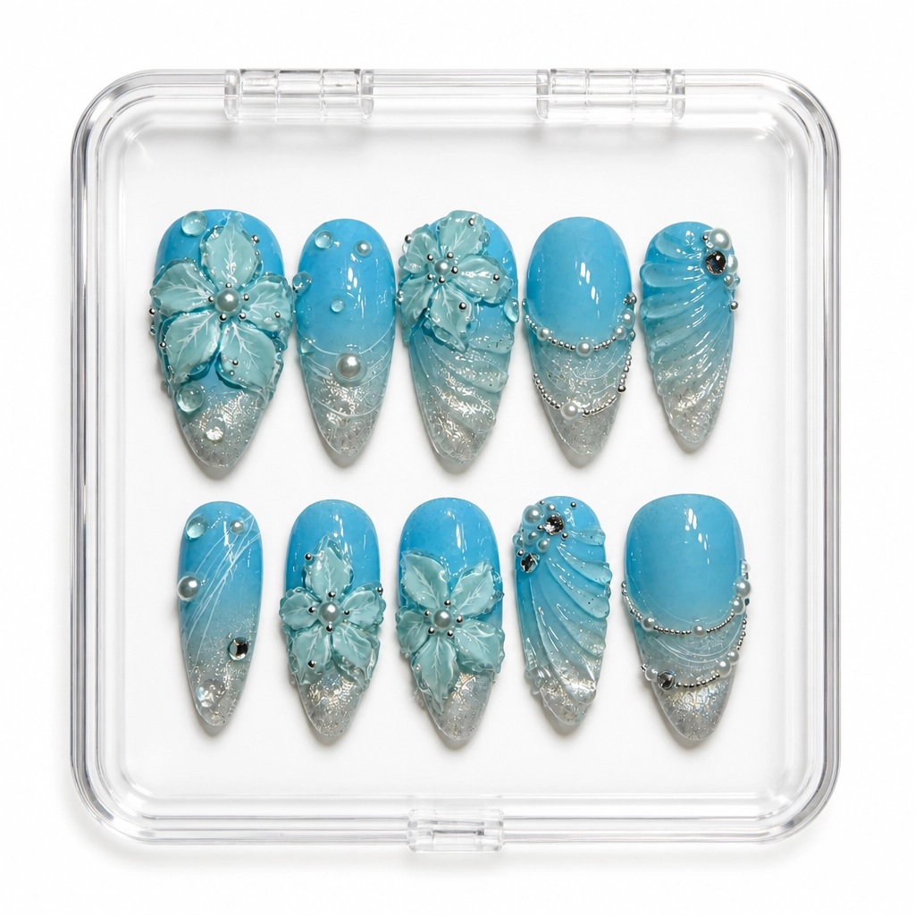 Press-on Nails Wholesale $7.90 Crystalline Serenity by Yabe Vietnam