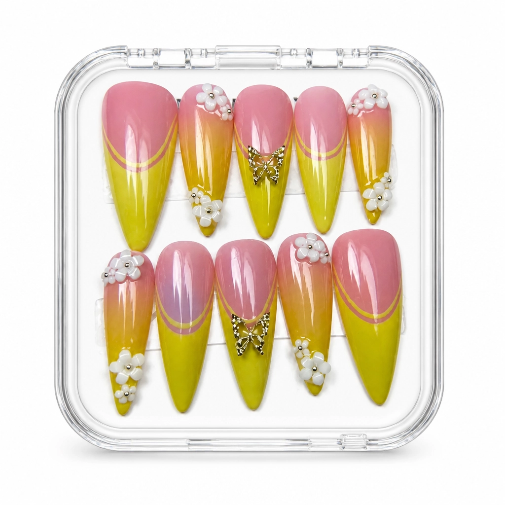 Press-on Nails Wholesale $7.90 Luxe Ombré Stiletto by Yabe Vietnam