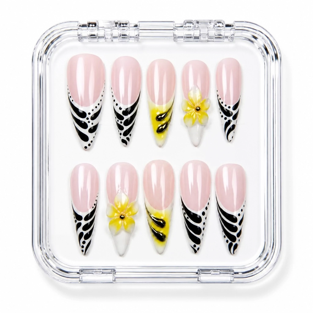 Press-on Nails Wholesale $7.90 Botanical Wing by Yabe Vietnam