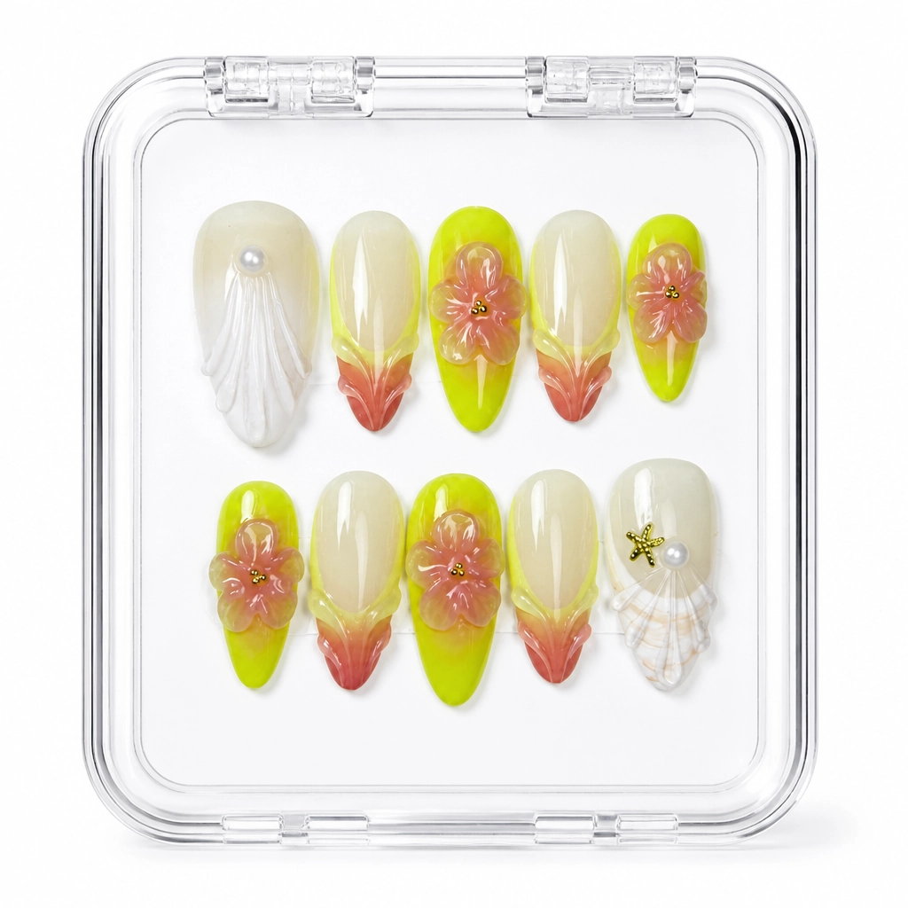 Press-on Nails Wholesale $7.90 Botanical Luxe by Yabe Vietnam
