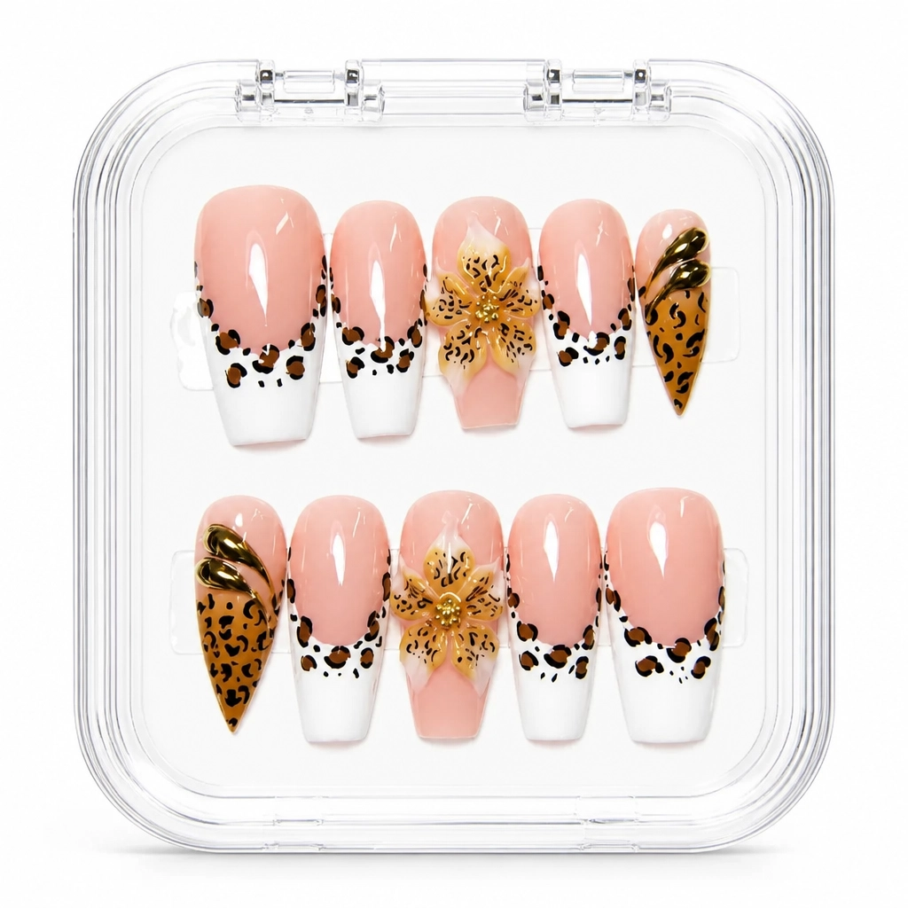 Press-on Nails Wholesale $7.90 Leopard Luxe by Yabe Vietnam