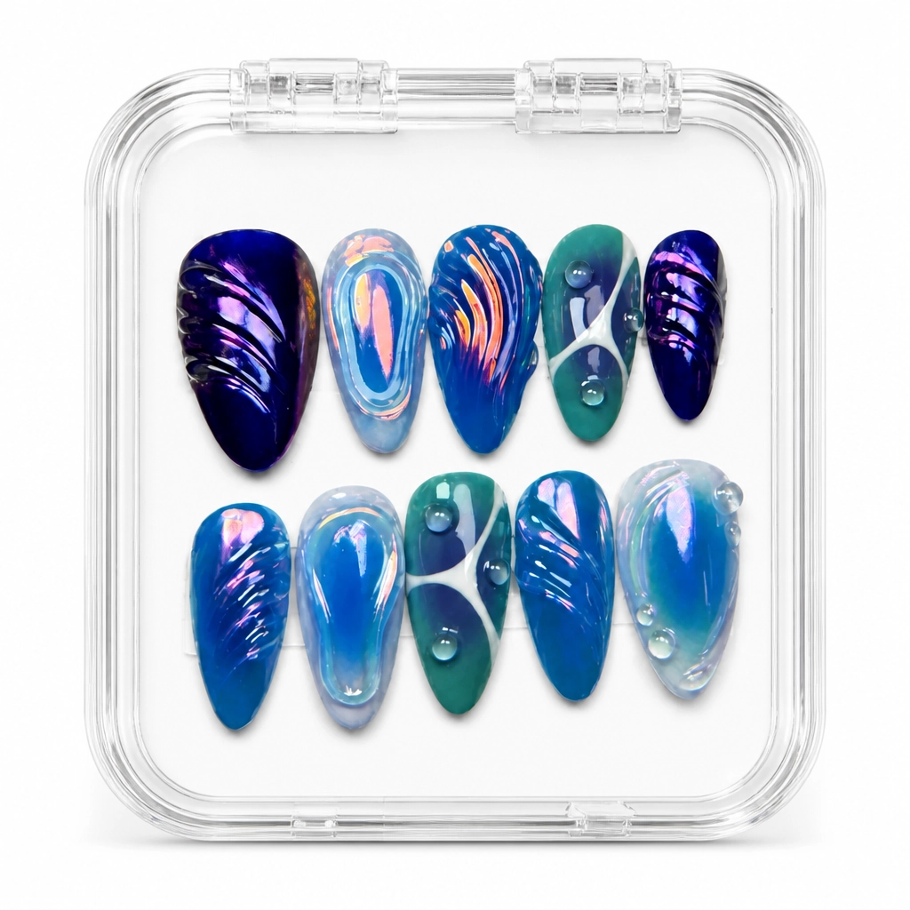 Press-on Nails Wholesale $7.90 Cosmic Aura by Yabe Vietnam