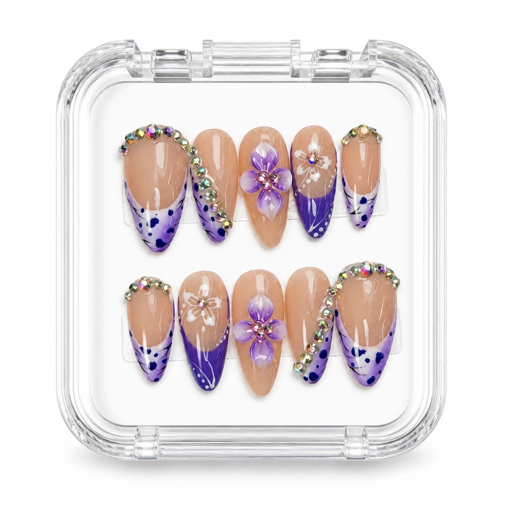 Press-on Nails Wholesale $7.90 Violet Luxe by Yabe Vietnam