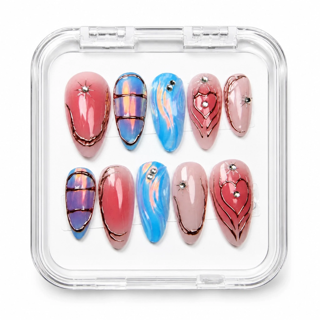 Press-on Nails Wholesale $7.90 Geometric Luxe by Yabe Vietnam