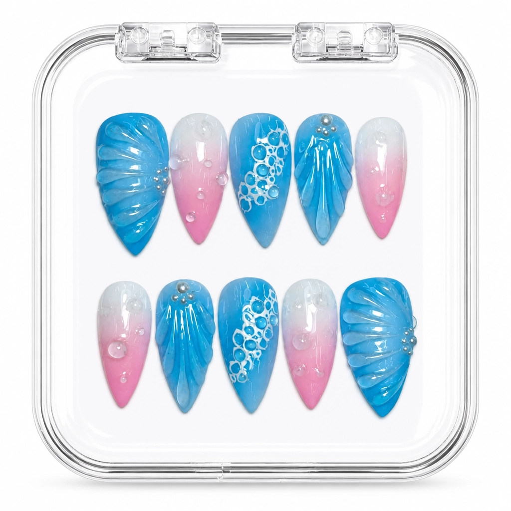 Press-on Nails Wholesale $7.90 Ocean Dreamscape by Yabe Vietnam